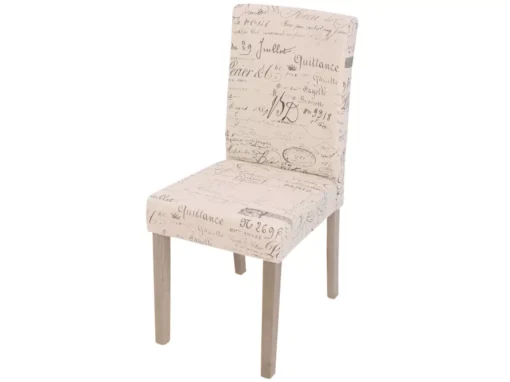 Chaise De Salle à Manger Littau Textil,crème D'écriture, Pieds Marron -Meilleur Meubles Magasin chaise 24434763