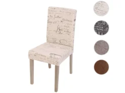 Chaise De Salle à Manger Littau Textil,crème D'écriture, Pieds Marron -Meilleur Meubles Magasin chaise 24434771
