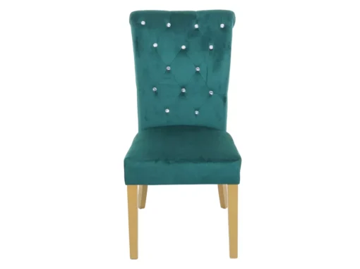 Chaise De Salle à Manger MCW-D22 (lot De 2),vert Foncé, Pieds Dorés -Meilleur Meubles Magasin chaise 24434815