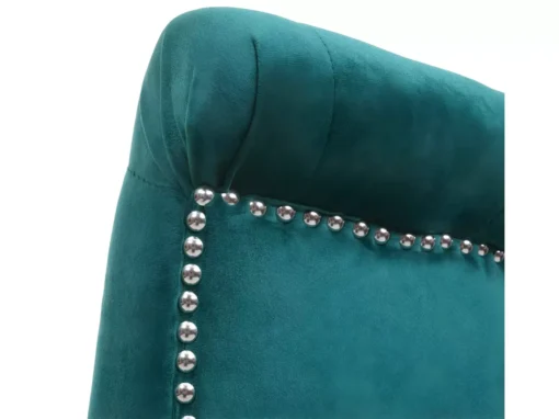 Chaise De Salle à Manger MCW-D22 (lot De 2),vert Foncé, Pieds Dorés -Meilleur Meubles Magasin chaise 24434823