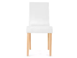 Chaise De Salle à Manger Littau (lot De 4),cuir Reconstitué, Blanc, Pieds Clairs -Meilleur Meubles Magasin chaise 24434985