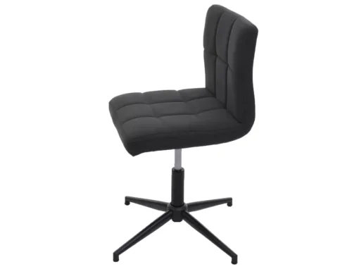 Chaise De Salle à Manger Cadiz II (lot De 2),tissu/textile Gris Foncé, Pied Noir -Meilleur Meubles Magasin chaise 24435179