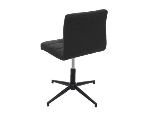Chaise De Salle à Manger Cadiz II (lot De 2),tissu/textile Gris Foncé, Pied Noir -Meilleur Meubles Magasin chaise 24435181
