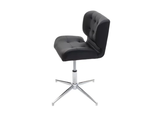 Chaise De Salle à Manger MCW-H42,similicuir Noir, Pied Chromé -Meilleur Meubles Magasin chaise 24435455