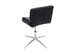 Chaise De Salle à Manger MCW-H42,similicuir Noir, Pied Chromé -Meilleur Meubles Magasin chaise 24435457