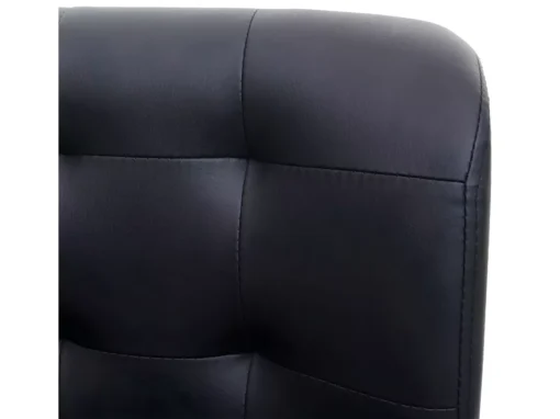 Chaise De Salle à Manger MCW-H42,similicuir Noir, Pied Chromé -Meilleur Meubles Magasin chaise 24435461