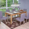 Chaise De Salle à Manger Littau Textil (lot De 6),tissu Gris, Pieds: Structure Chêne -Meilleur Meubles Magasin chaise 24435497