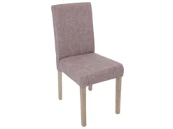Chaise De Salle à Manger Littau Textil (lot De 6),tissu Gris, Pieds: Structure Chêne -Meilleur Meubles Magasin chaise 24435501