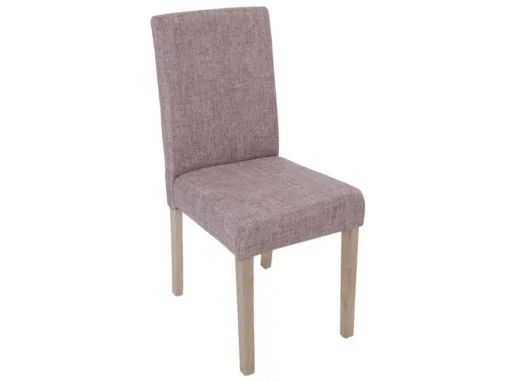 Chaise De Salle à Manger Littau Textil (lot De 6),tissu Gris, Pieds: Structure Chêne -Meilleur Meubles Magasin chaise 24435501