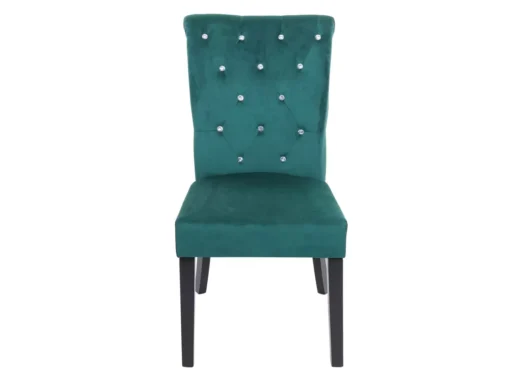 Chaise De Salle à Manger MCW-D22 (lot De 2),vert Foncé, Pieds Noirs -Meilleur Meubles Magasin chaise 24435749