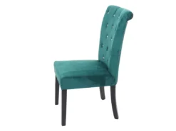 Chaise De Salle à Manger MCW-D22 (lot De 2),vert Foncé, Pieds Noirs -Meilleur Meubles Magasin chaise 24435751