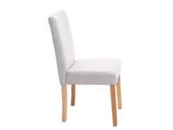 Chaise De Salle à Manger Littau (lot De 6),textile, Crème-beige, Pieds Clairs -Meilleur Meubles Magasin chaise 24435867