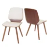 Chaise De Salle à Manger MCW-B16 (lot De 2),similicuir Crème -Meilleur Meubles Magasin chaise 24436025