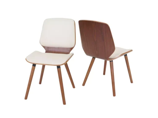 Chaise De Salle à Manger MCW-B16 (lot De 2),similicuir Crème -Meilleur Meubles Magasin chaise 24436025