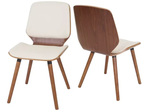 Chaise De Salle à Manger MCW-B16 (lot De 2),similicuir Crème -Meilleur Meubles Magasin chaise 24436027