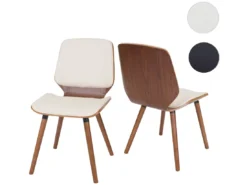 Chaise De Salle à Manger MCW-B16 (lot De 2),similicuir Crème -Meilleur Meubles Magasin chaise 24436041