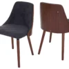 Chaise De Salle à Manger MCW-A75 (lot De 2),tissu, Gris -Meilleur Meubles Magasin chaise 24436551