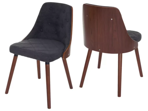 Chaise De Salle à Manger MCW-A75 (lot De 2),tissu, Gris -Meilleur Meubles Magasin chaise 24436551