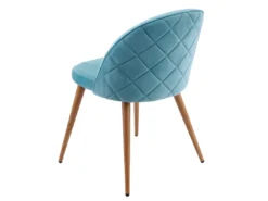 Chaise De Salle à Manger MCW-D53 (lot De 4),bleu Turquoise -Meilleur Meubles Magasin chaise 24436749