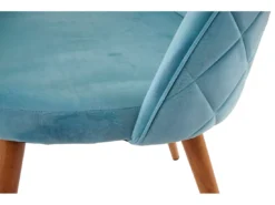 Chaise De Salle à Manger MCW-D53 (lot De 4),bleu Turquoise -Meilleur Meubles Magasin chaise 24436753