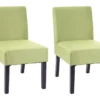 Chaise De Salle à Manger MCW-F61 (lot De 2),vert -Meilleur Meubles Magasin chaise 24458729