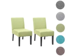 Chaise De Salle à Manger MCW-F61 (lot De 2),vert -Meilleur Meubles Magasin chaise 24458741