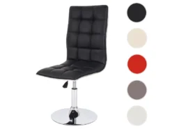 Chaise De Salle à Manger MCW-C41 Pivotante,noir -Meilleur Meubles Magasin chaise 24459003