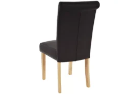 Chaise De Salle à Manger Chesterfield II (lot De 2),similicuir Brun Foncé, Pieds Clairs -Meilleur Meubles Magasin chaise 24459057