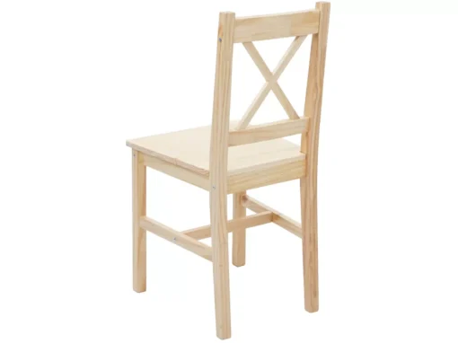 Chaise De Salle à Manger MCW-F77 (lot De 2),bois De Pin Finition Lasure -Meilleur Meubles Magasin chaise 24545991