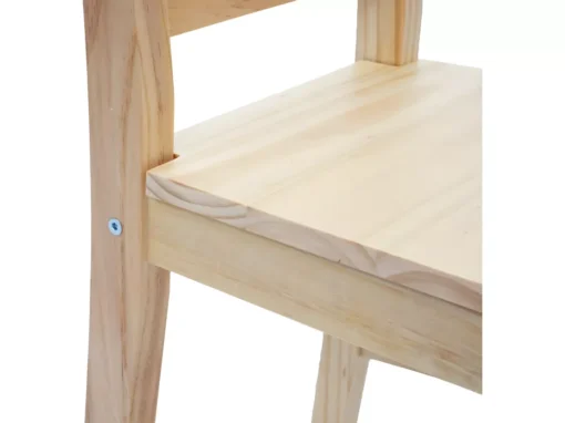 Chaise De Salle à Manger MCW-F77 (lot De 2),bois De Pin Finition Lasure -Meilleur Meubles Magasin chaise 24545993