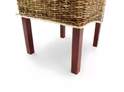 Chaise De Salle à Manger Loiret (lot De 6), Lot De 6 Chaises M69, Banane Tressée, Pieds Marrons -Meilleur Meubles Magasin chaise 24546057