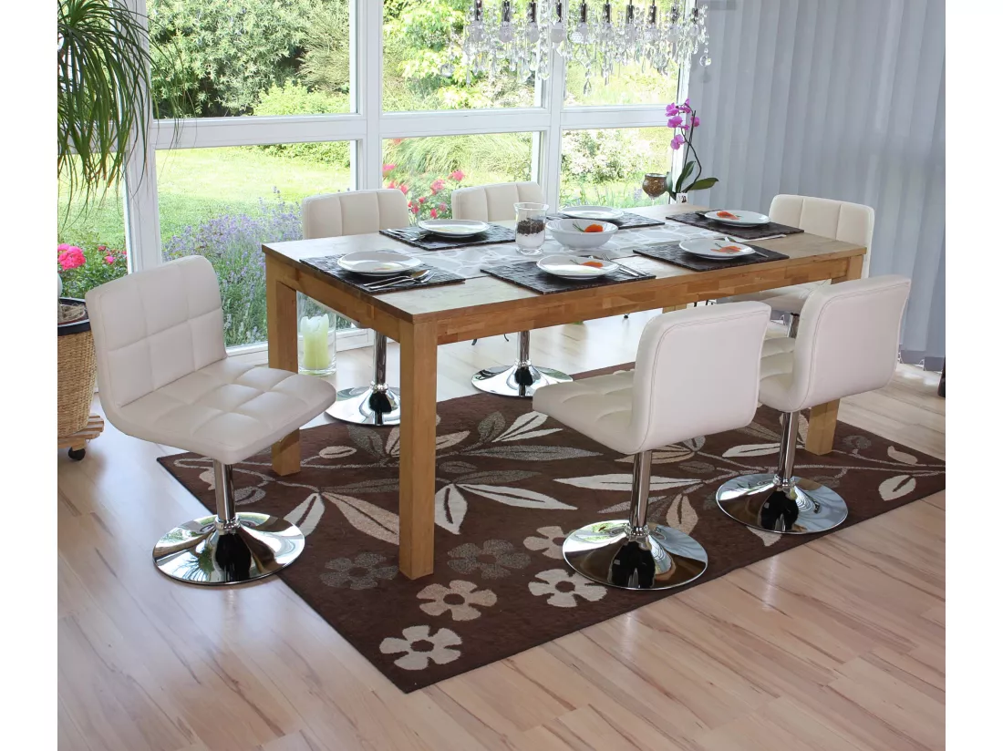 Chaise De Salle à Manger Cadiz (lot De 6),crème 3 Chaise De Salle à Manger Cadiz (lot De 6),crème