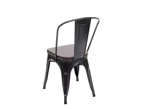 Chaise De Salle à Manger MCW-H10e (lot De 4),noir-marron -Meilleur Meubles Magasin chaise 24546561