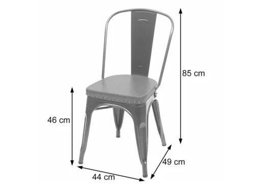 Chaise De Salle à Manger MCW-H10e (lot De 4),noir-marron -Meilleur Meubles Magasin chaise 24546567