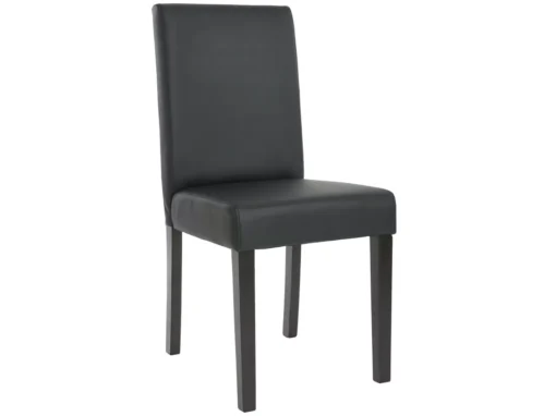 Chaise De Salle à Manger Littau Similicuir (lot De 6),simili-cuir, Noir Mat, Pieds Foncés -Meilleur Meubles Magasin chaise 24546695