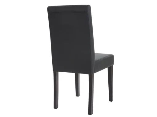 Chaise De Salle à Manger Littau Similicuir (lot De 6),simili-cuir, Noir Mat, Pieds Foncés -Meilleur Meubles Magasin chaise 24546697