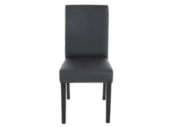Chaise De Salle à Manger Littau Similicuir (lot De 6),simili-cuir, Noir Mat, Pieds Foncés -Meilleur Meubles Magasin chaise 24546699