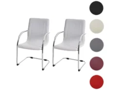 Chaise De Salle à Manger Perm (lot De 2),blanc -Meilleur Meubles Magasin chaise 24546979