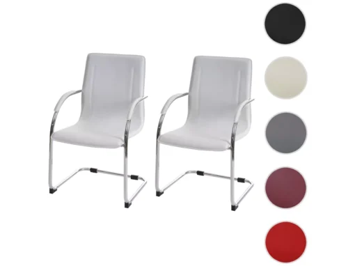Chaise De Salle à Manger Perm (lot De 2),blanc -Meilleur Meubles Magasin chaise 24546979