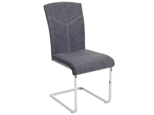 Chaise De Salle à Manger MCW-F36 (lot De 2),tissu, Gris -Meilleur Meubles Magasin chaise 24547001