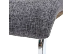 Chaise De Salle à Manger MCW-F36 (lot De 2),tissu, Gris -Meilleur Meubles Magasin chaise 24547003