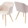 Chaise De Salle à Manger MCW-D71 (lot De 2),couleur Crème-beige -Meilleur Meubles Magasin chaise 24550935