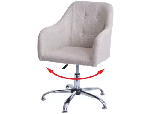 Chaise De Salle à Manger MCW-L92,textile Crème -Meilleur Meubles Magasin chaise 24551007