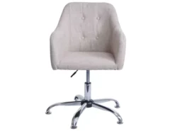 Chaise De Salle à Manger MCW-L92,textile Crème -Meilleur Meubles Magasin chaise 24551021