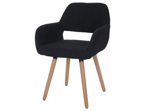 Chaise De Salle à Manger MCW-A50 II,tissu, Noir -Meilleur Meubles Magasin chaise 24551627