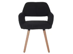 Chaise De Salle à Manger MCW-A50 II,tissu, Noir -Meilleur Meubles Magasin chaise 24551631