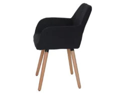 Chaise De Salle à Manger MCW-A50 II,tissu, Noir -Meilleur Meubles Magasin chaise 24551633