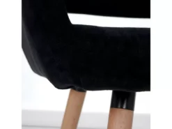 Chaise De Salle à Manger MCW-A50 II,tissu, Noir -Meilleur Meubles Magasin chaise 24551637