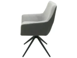 Chaise De Salle à Manger MCW-L91 (lot De 2),gris Clair Similicuir Gris Foncé -Meilleur Meubles Magasin chaise 24551827