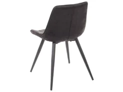 Chaise De Salle à Manger MCW-E57 (lot De 6),tissu / Textile Noir -Meilleur Meubles Magasin chaise 24552047